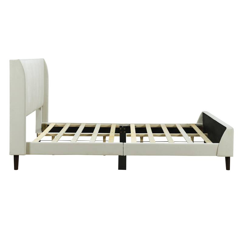 Full Upholstered Platform Bed in Velvet with Elegant Tufted Headboard, Support for 700lbs, and Open Underbed Storage