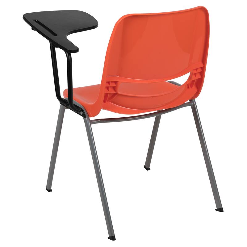 Ergonomic Shell Chair with Right Handed Flip-Up Tablet Arm