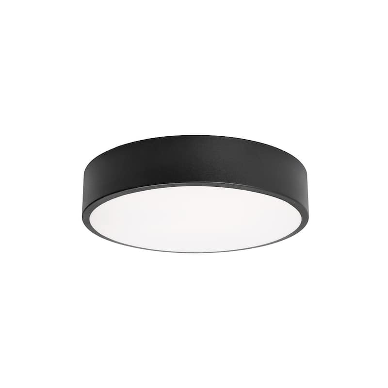 AFX BAYF12LAJUD Bailey 12" Wide LED Flush Mount Bowl Ceiling Fixture - Black