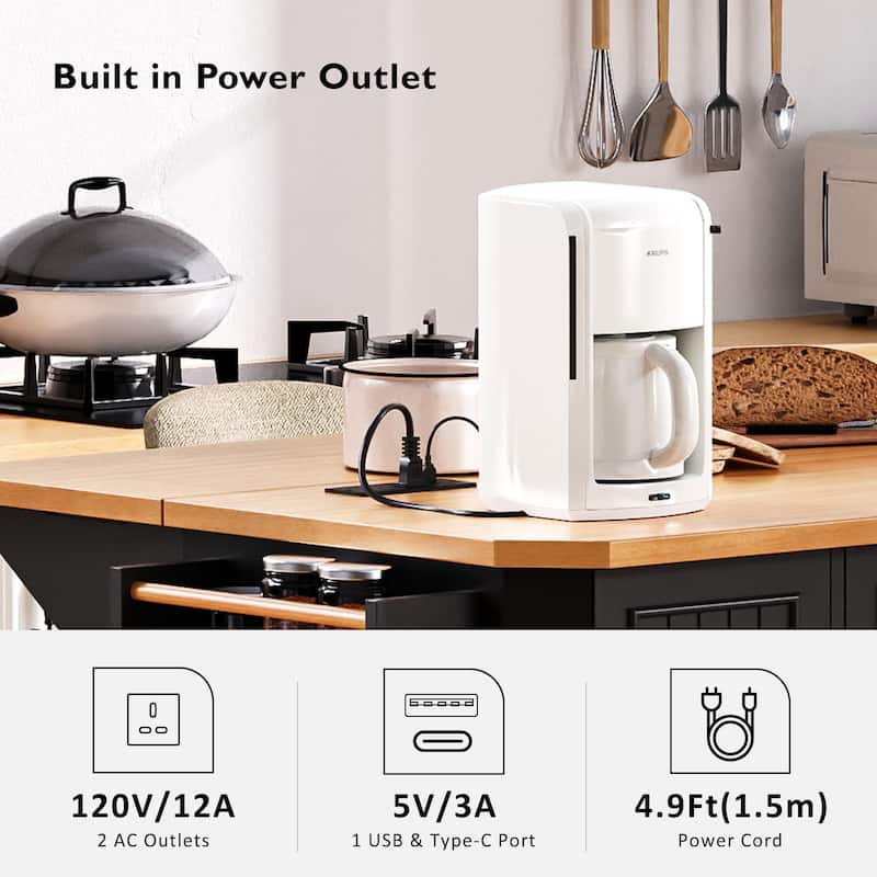 56" Rolling Kitchen Island with Storage Cabinet, Vertical Stripe Mobile Kitchen Cart Island Table with Power Outlet