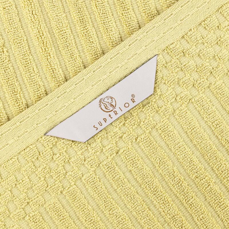 Superior Soho Ribbed Cotton Hand Towel Set of 4