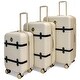 preview thumbnail 1 of 11, BADGLEY MISCHKA Grace 3 Piece Expandable Retro Luggage Set