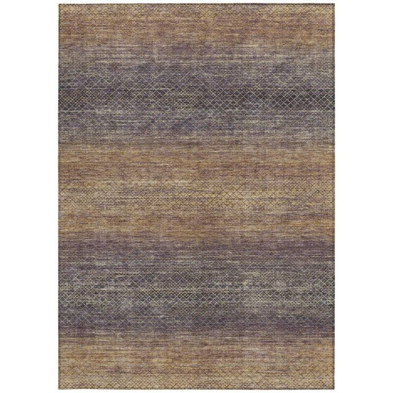 HomeRoots Geometric Transitional Rectangle Outdoor Rug