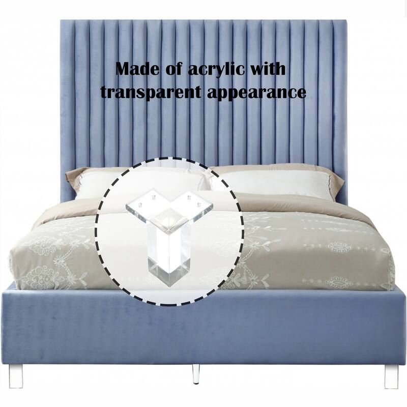 6" Square Acrylic Legs, Sturdy Replacement for Sofa & Tables, Set of 6