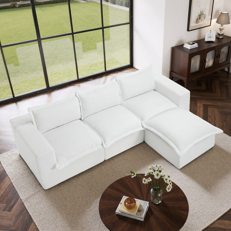 Comfy Cloud Couch Plush Modular Sectional Sofa For Living Room