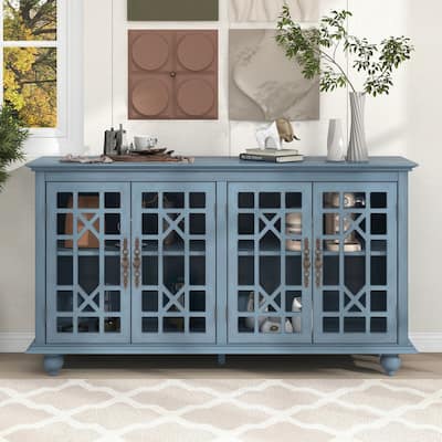 Sideboard Storage Cabinet with Adjustable Height Shelves for Living Room