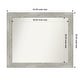 preview thumbnail 16 of 119, Dove Greywash Framed Non-Beveled Custom Wall Mirror, Bathroom Vanity Mirror Outer Size: 42 x 35