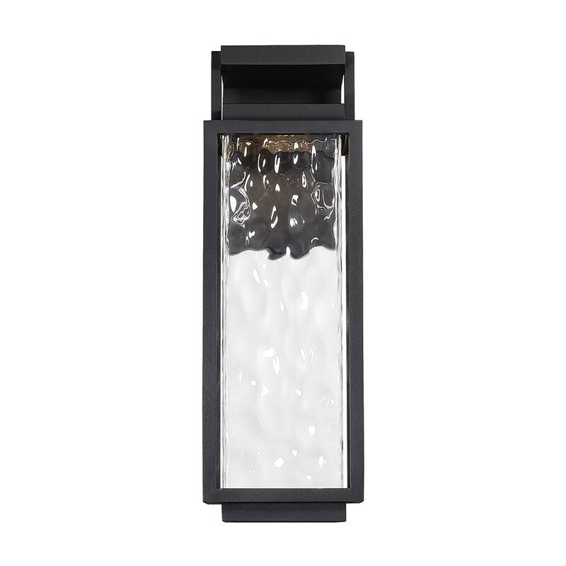 Two if By Sea 12in Indoor or Outdoor Wall Light 3000K in Black - Black - 25-inch