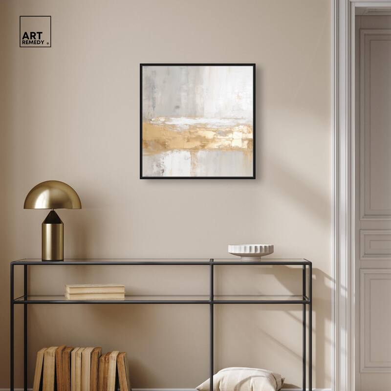 Melted Goldscape III Canvas by Art Remedy