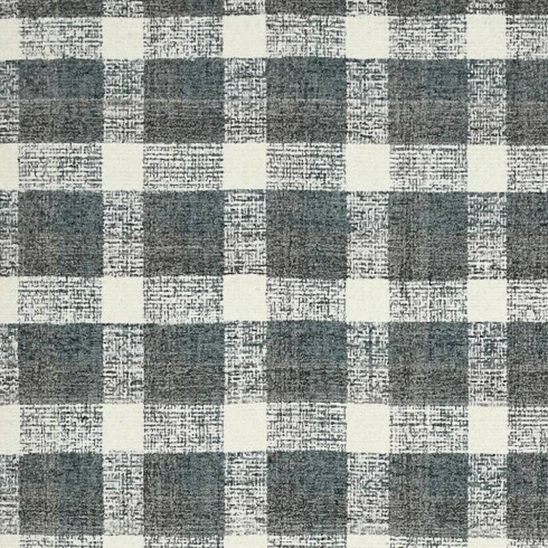HomeRoots Plaid Transitional Rectangle Area Rug - 36.00 in. x 24.00 in. x 0.45 in.