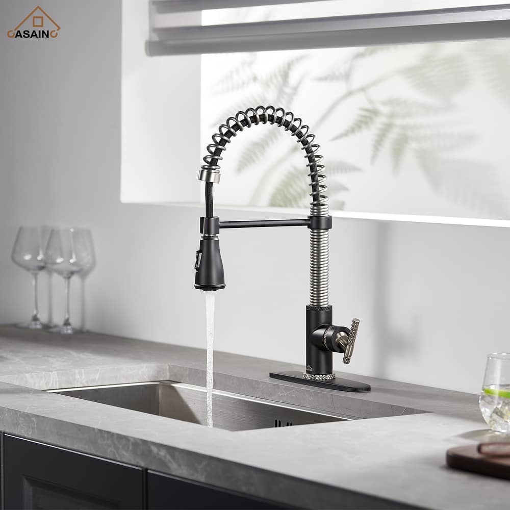 Single Handle Pull Down Sprayer Kitchen Faucet