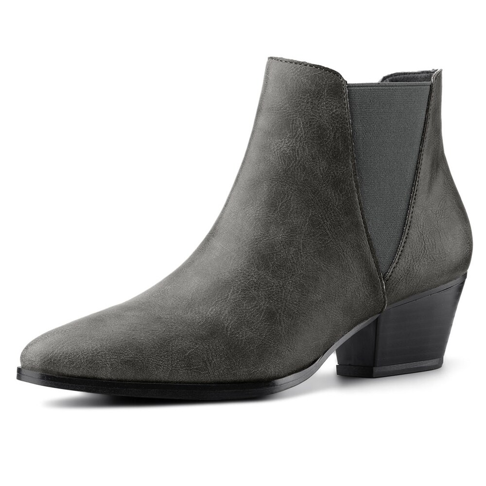 grey low heel shoes