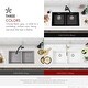 preview thumbnail 14 of 43, STYLISH Dual Mount 33" Double-Bowl Composite Granite Kitchen Sink - 33" x 18" x 9.5"