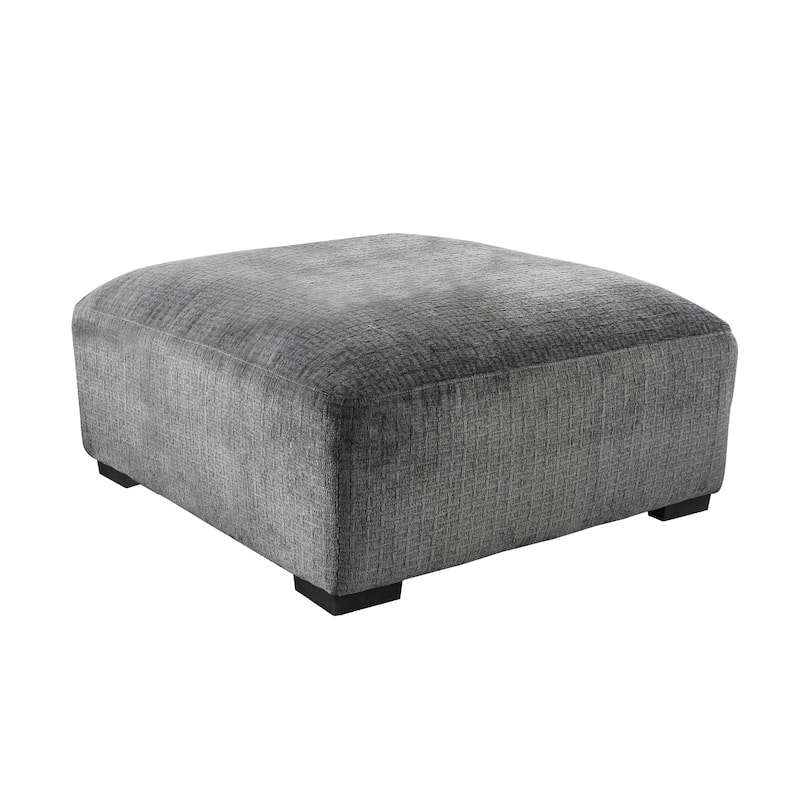 Kintra Contemporary Chenille Padded Cocktail Ottoman by Furniture of America