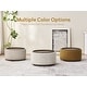 preview thumbnail 19 of 71, Huimo Modern round wooden tray Ottoman with Storage