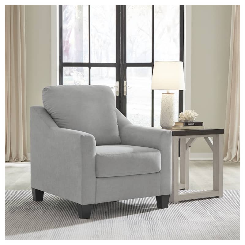 Signature Design by Ashley Adlai Gray Chair - 34"W x 39"D x 40"H - 34"W x 39"D x 40"H - Gray