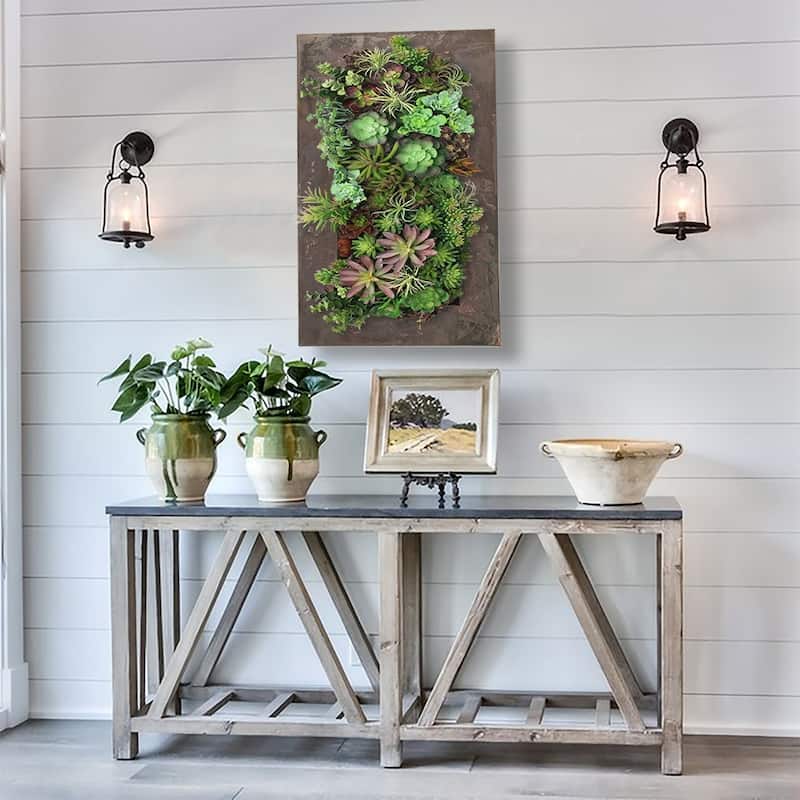 Carson Carrington Tasback Galvanized Steel/ Zinc Succulent Planter