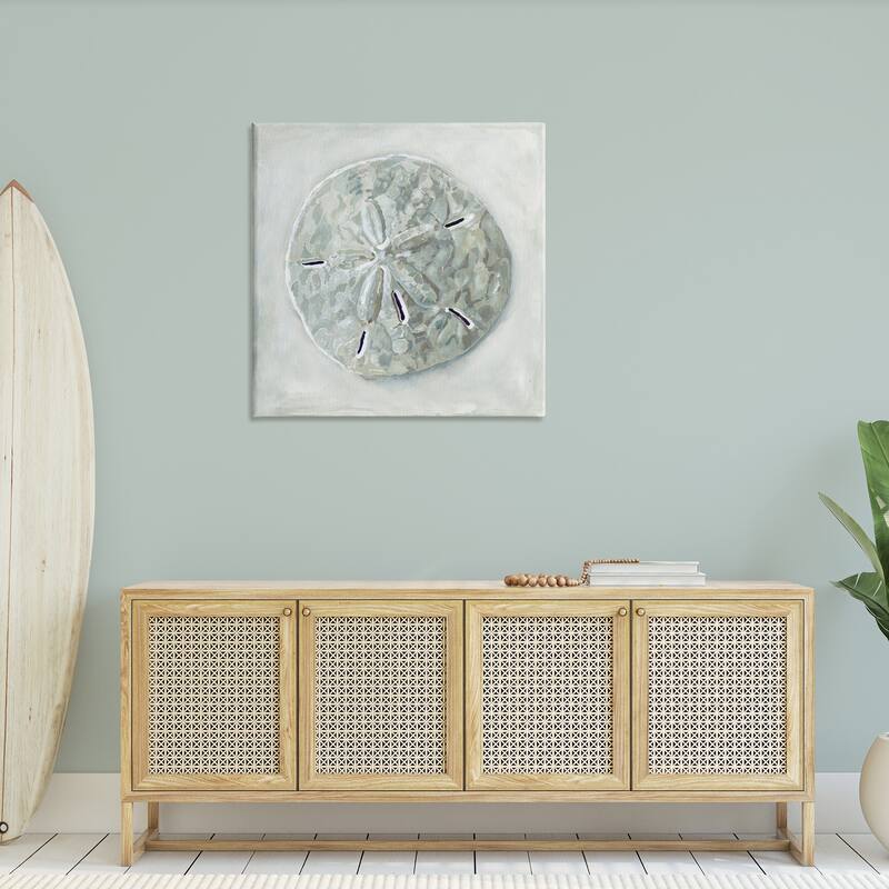 Stupell Sand Dollar Seashell Stretched Canvas Wall Art, Design by Erica Christopher
