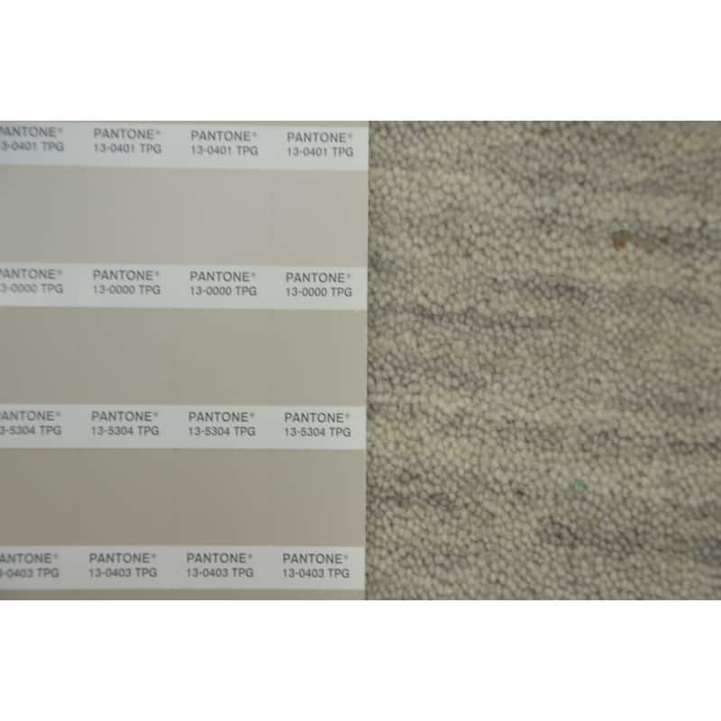 Hand Knotted Oriental 100% Wool Carpet Tribal Animal Pictorial Beige & Ivories Gabbeh Area Rug - 7' 8'' X 5' 0''
