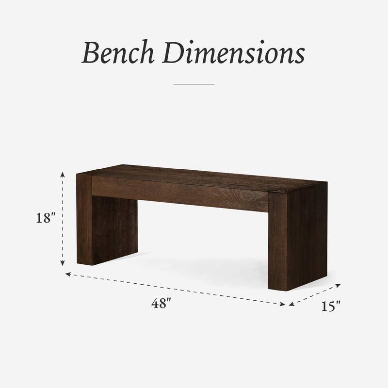 Maven Lane Zeno Wooden Bench