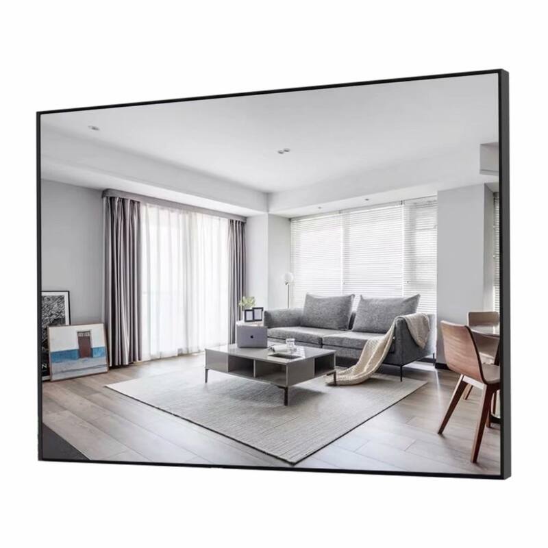 Modern Large Black Rectangle Wall Mirrors for Bathroom Vanity Mirror