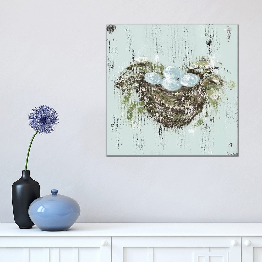 iCanvas "Bird Nest" by Ashley Bradley Canvas Print