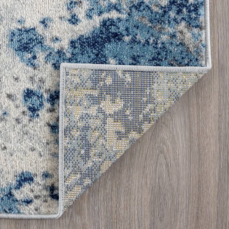 Gematria Industrial Abstract Indoor Area Rug