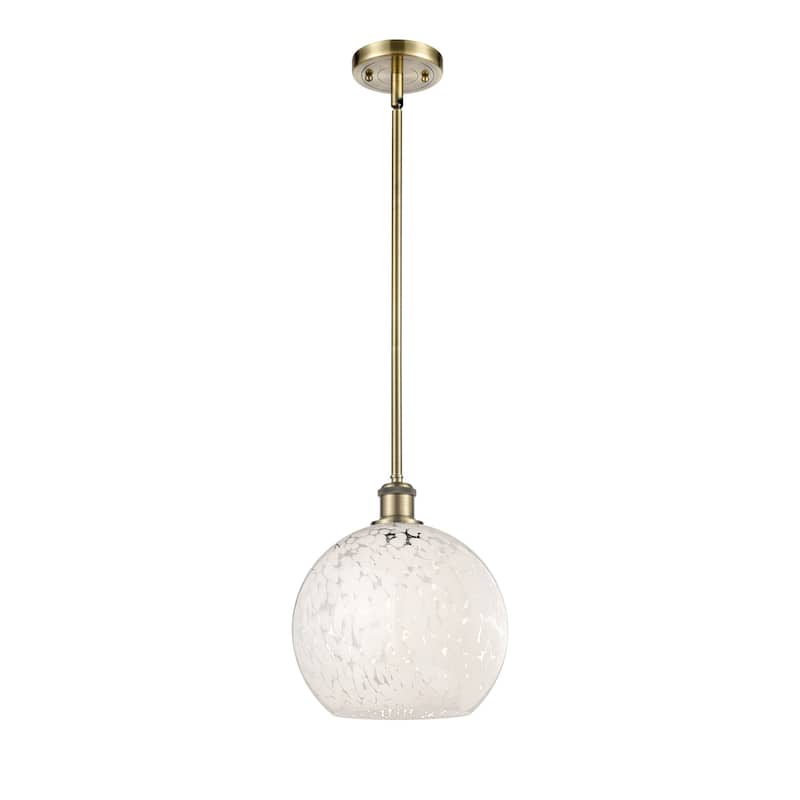 Innovations Lighting 516-1S-12-10 White Mouchette Pendant White