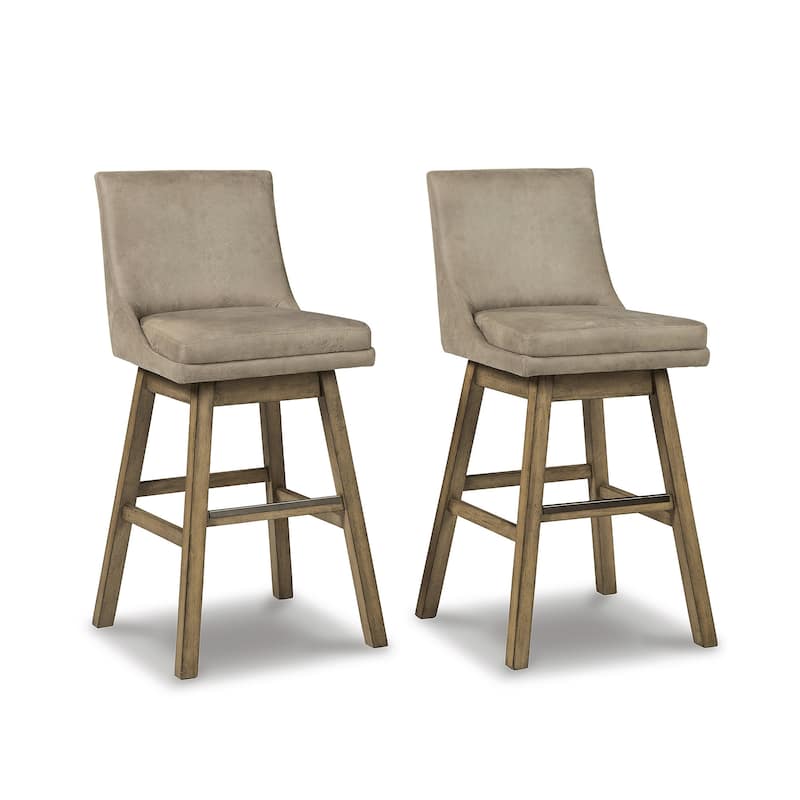 Tallenger Upholstered Swivel Stool (Set of 2)