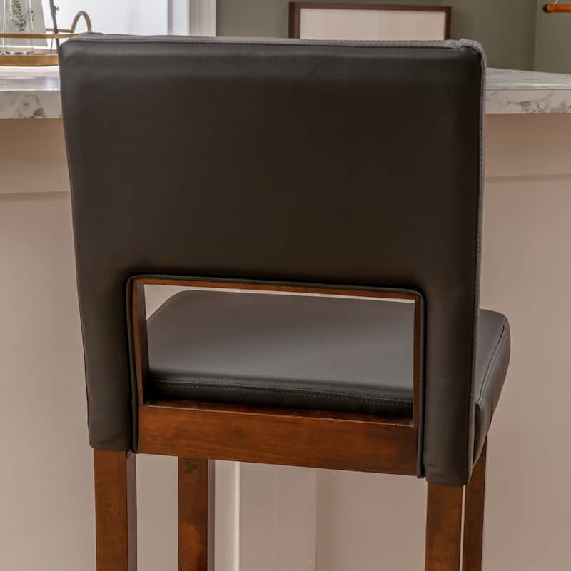 Linon Warren Faux Bar Stool