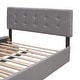 preview thumbnail 11 of 49, Upholstered Platform Bed with Drawers and Trundle, Queen Size, Linen Fabric, for Bedroom