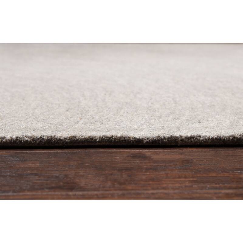 Alora Decor London Grey Swirl Hand-tufted Wool Rug