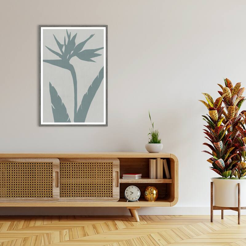 Bird of Paradise by Cartissi Framed Canvas Wall Art Print