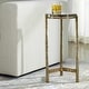 preview thumbnail 2 of 2, Uttermost Eternity Brass Accent Table - 12"W x 23"H x 12"D