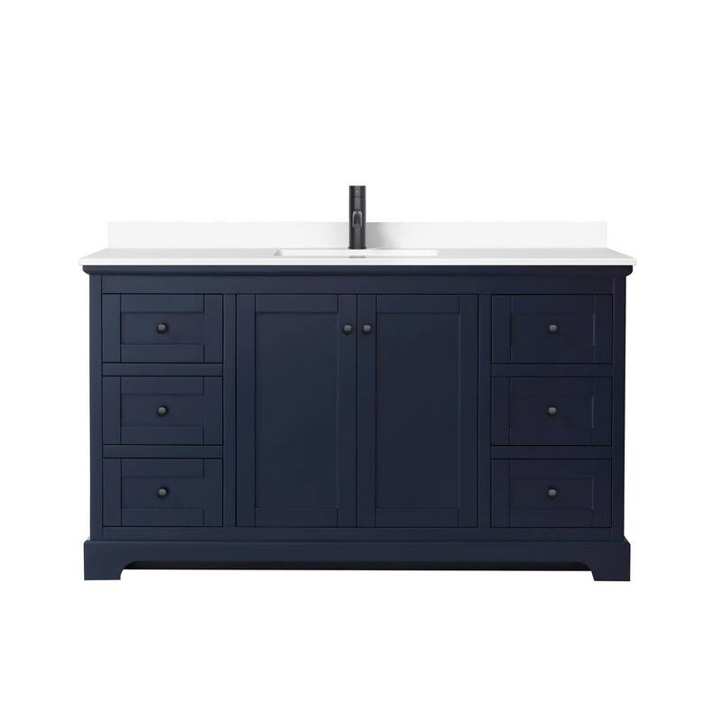 Wyndham Collection Avery 60" Free Standing Single Basin Vanity Set