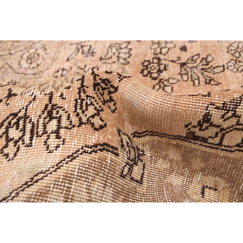 ECARPETGALLERY Hand-knotted Antalya Vintage Brown Wool Rug - 8'0 x 10'11