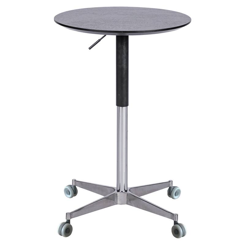 Movable Adjustable Bar Table 360 Swivel Counter Bar Height Aluminum Star Base Movable for Stand Desk Bistro Table