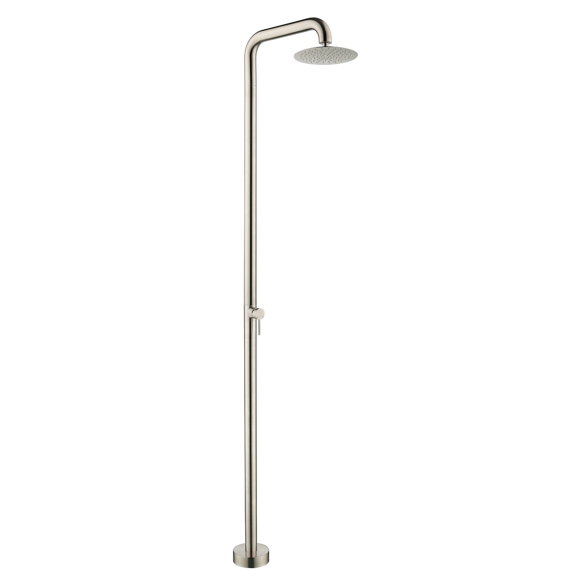 81"H Stainless Steel Freestanding Outdoor Shower with Handheld Shower
