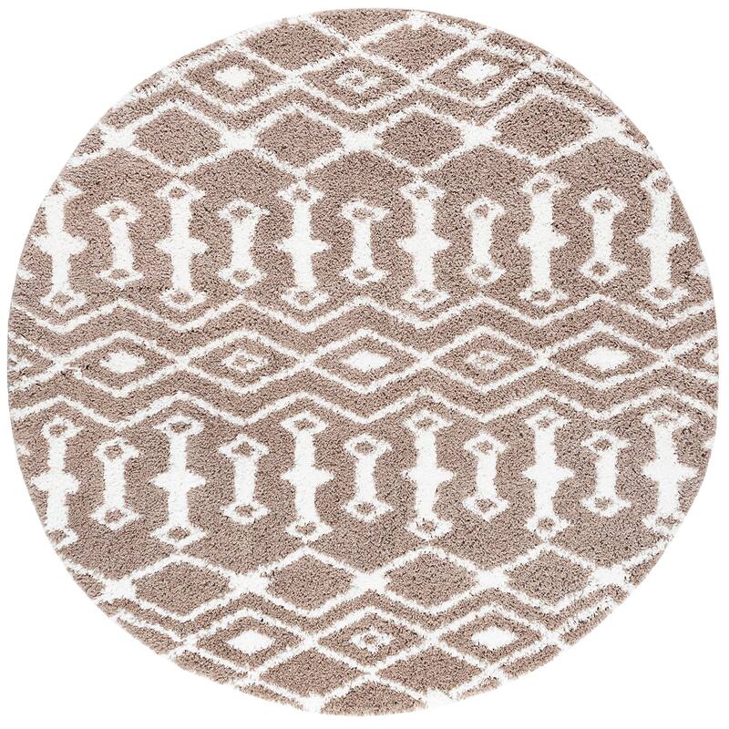 Joy Shag Mediterranean Geometric Indoor Area Rug