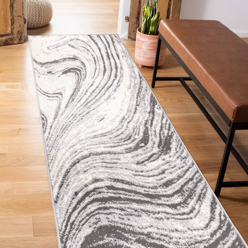 World Rug Gallery Abstract Swirl Area Rug
