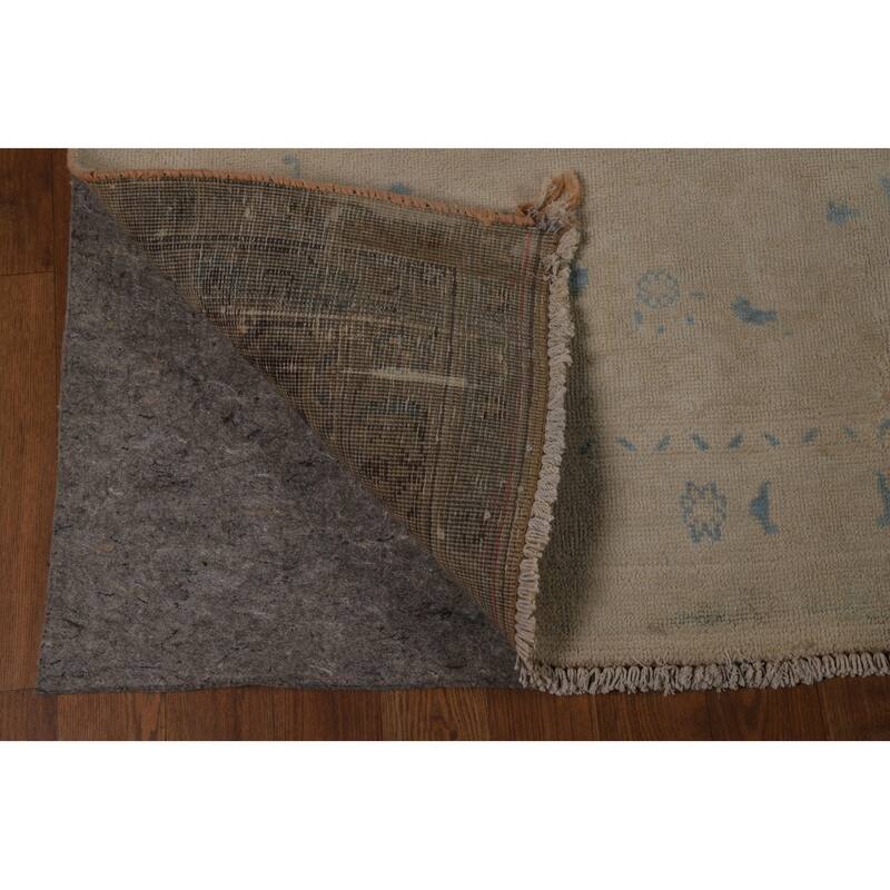 Tabriz Persian Vintage Area Rug Handmade Bedroom Wool Carpet - 9'7" x 12'7"