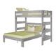 Max and Lily Farmhouse Twin over Queen L Shaped Bunk Bed