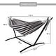 preview thumbnail 53 of 86, Double Cotton Hammock with Space Saving Steel Stand