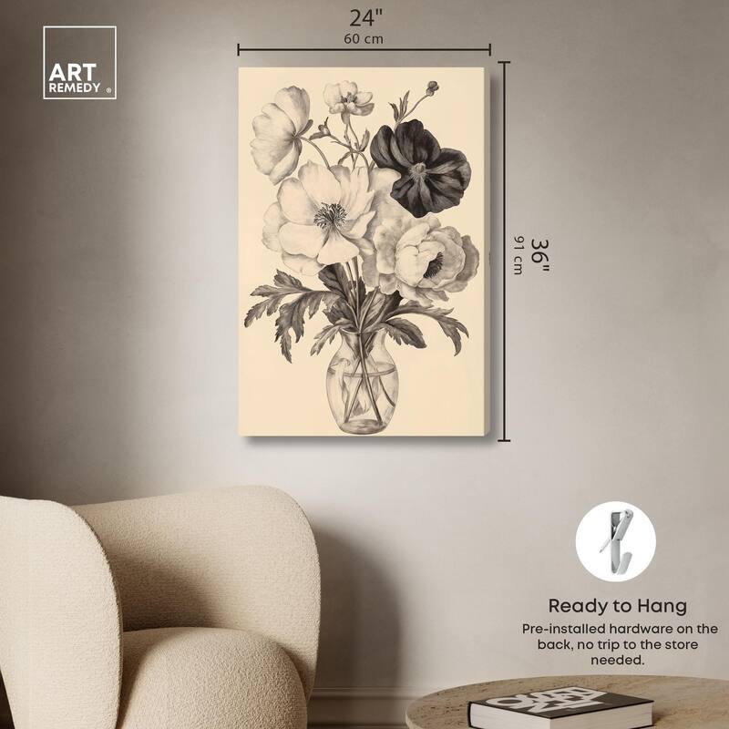Herbarium's Hush II Canvas by Art Remedy, Gallery Wrapped