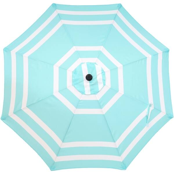Shop Sunnydaze 9 Outdoor Patio Umbrella With Push Button Tilt