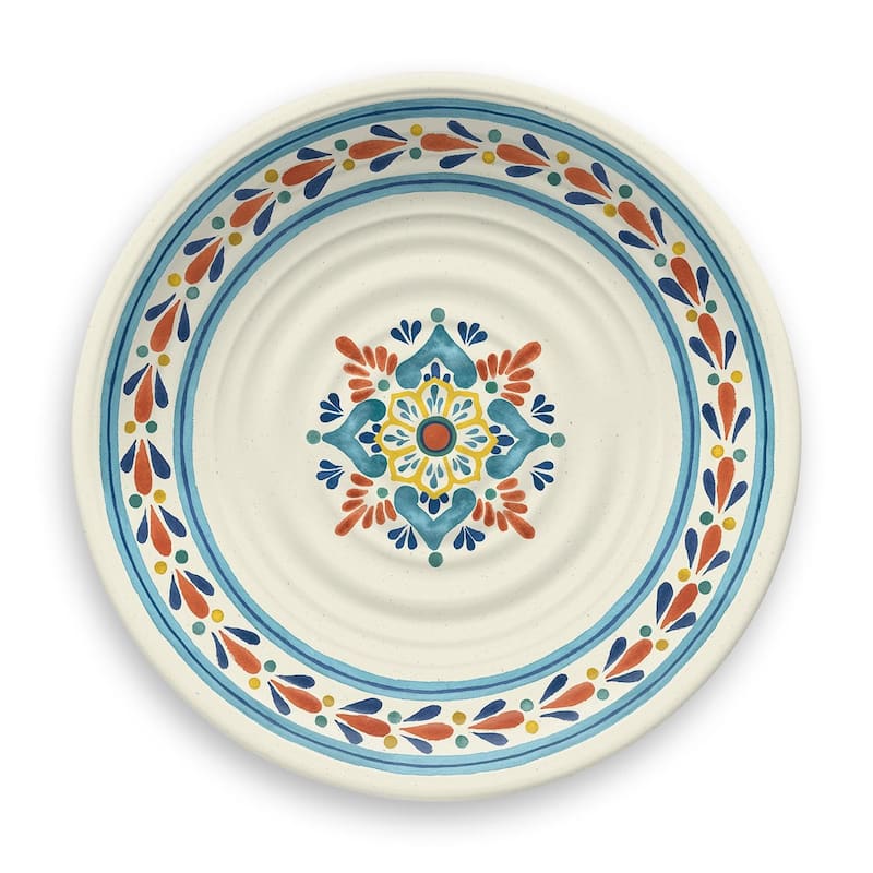 Abode Homewares by TarHong La Cena Medallion Dinner Plate, 10.5 x 0.9", Set of 6