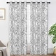preview thumbnail 72 of 81, Tree Branch Grommet Window Curtain Panel 52" Width X 102" Length - Grey