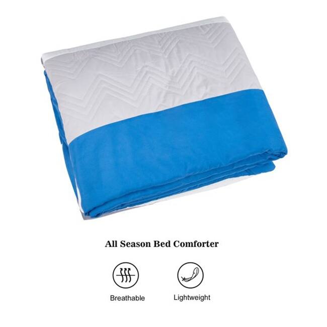Shatex Bed In A Bag - 7 Piece Luxury Microfiber Striped Bedding Comforter Set - Oversized Bedroom Comforters