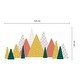 preview thumbnail 5 of 5, Walplus Colorful Yellow Mountains Landscape Children Kids Wall Sticker