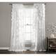 Silver Orchid Turpin Single Window Curtain Panel - 54"W x 95"L - White